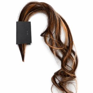 Brown & Blonde Curly Hair Extension Clip-In Streak