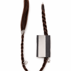 Braided Hair Extension with Silver Charms